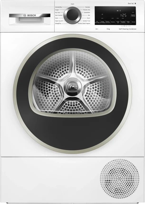 BOSCH WQG244C1TR Serie 6 Isı Pompalı Kurutma Makinesi 9 kg Beyaz - 1