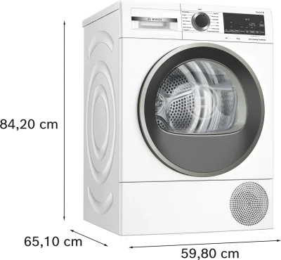 BOSCH WQG244C1TR Serie 6 Isı Pompalı Kurutma Makinesi 9 kg Beyaz - 6