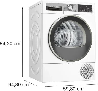 BOSCH WQG25201TR Serie 4 Isı Pompalı Kurutma Makinesi 10 kg Beyaz - 5