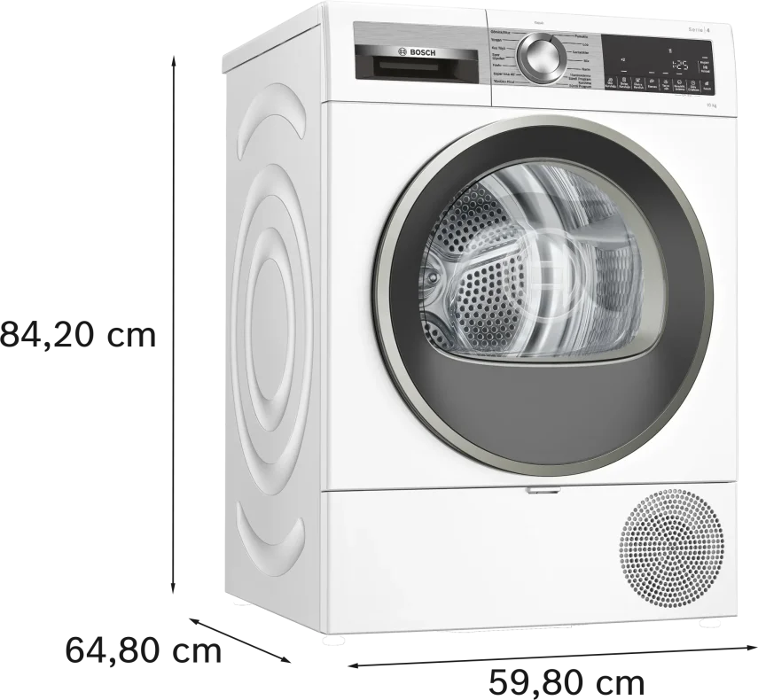 BOSCH WQG25201TR Serie 4 Isı Pompalı Kurutma Makinesi 10 kg Beyaz - 5