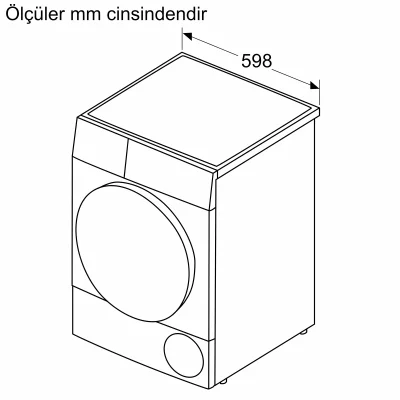 BOSCH WQG25201TR Serie 4 Isı Pompalı Kurutma Makinesi 10 kg Beyaz - 14