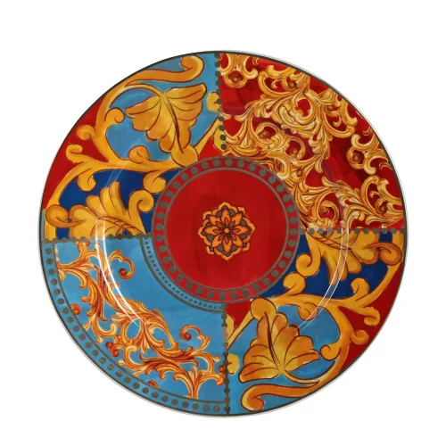 Lucky Art Clarissa Bone China Porselen 4'lü Yemek Tabağı Seti 27 cm - 4