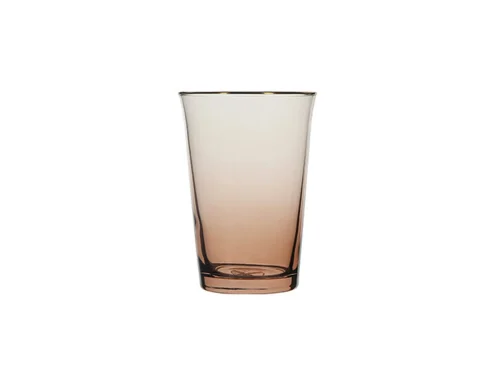 Porland Amber Altın Yaldızlı Ayaksız Su Bardağı 290 cc - PORLAND