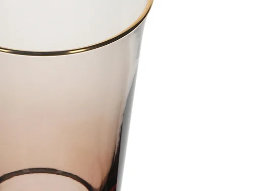 Porland Amber Altın Yaldızlı Ayaksız Su Bardağı 290 cc - 3