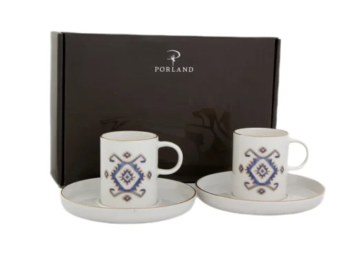 Porland Arabesque Desen5 2 Kişilik Kahve Takımı 85cc - PORLAND