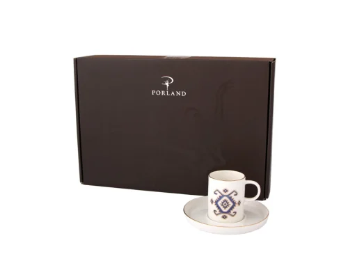 Porland Arabesque Desen5 6 Kişilik Kahve Takımı 85cc - 5