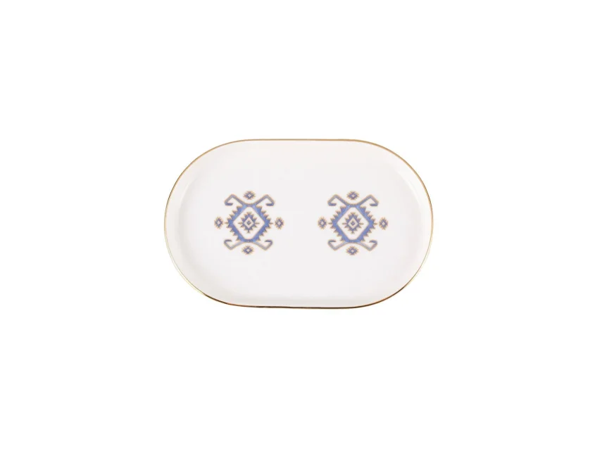 Porland Arabesque Desen5 Kayık Tabak 18cm - 1