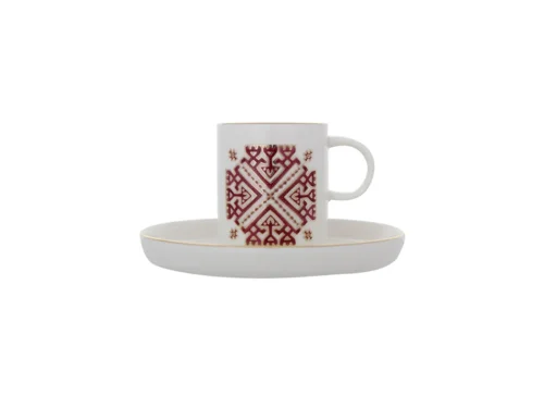 Porland Arabesque Desen6 6 Kişilik Kahve Takımı 85cc - PORLAND