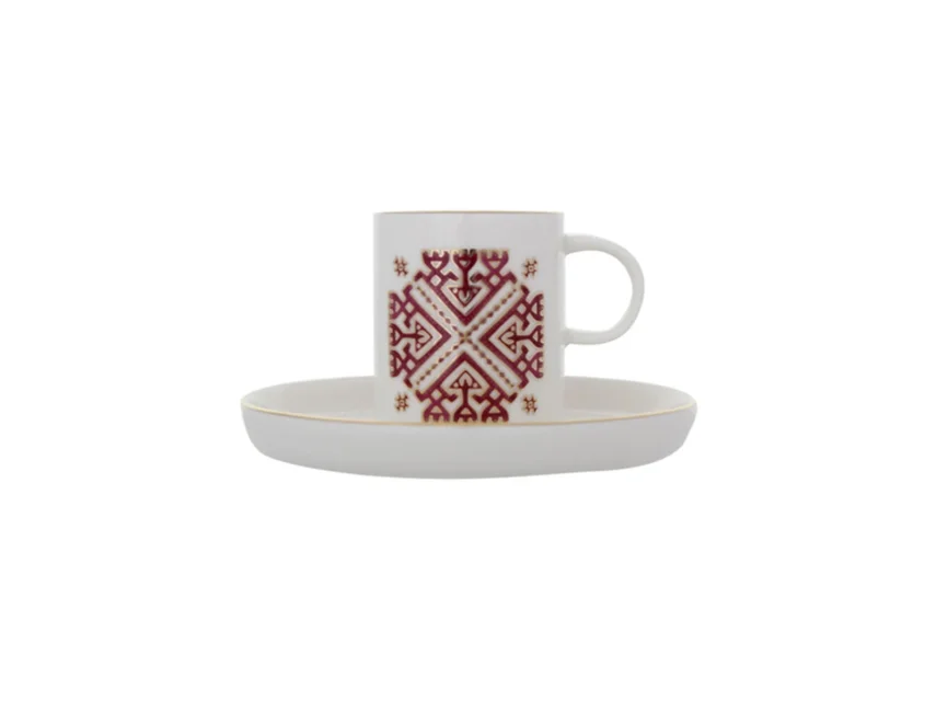 Porland Arabesque Desen6 6 Kişilik Kahve Takımı 85cc - 1