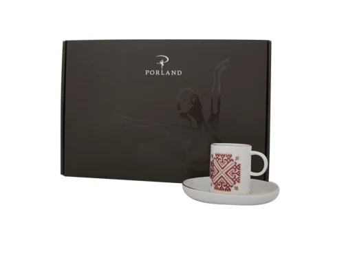 Porland Arabesque Desen6 6 Kişilik Kahve Takımı 85cc - 2