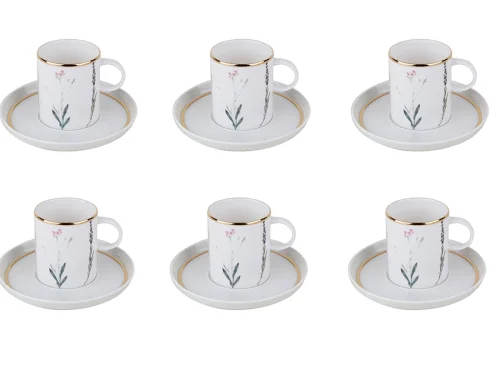 Porland Botanical 6 Kişilik Kahve Takımı 85cc - 2