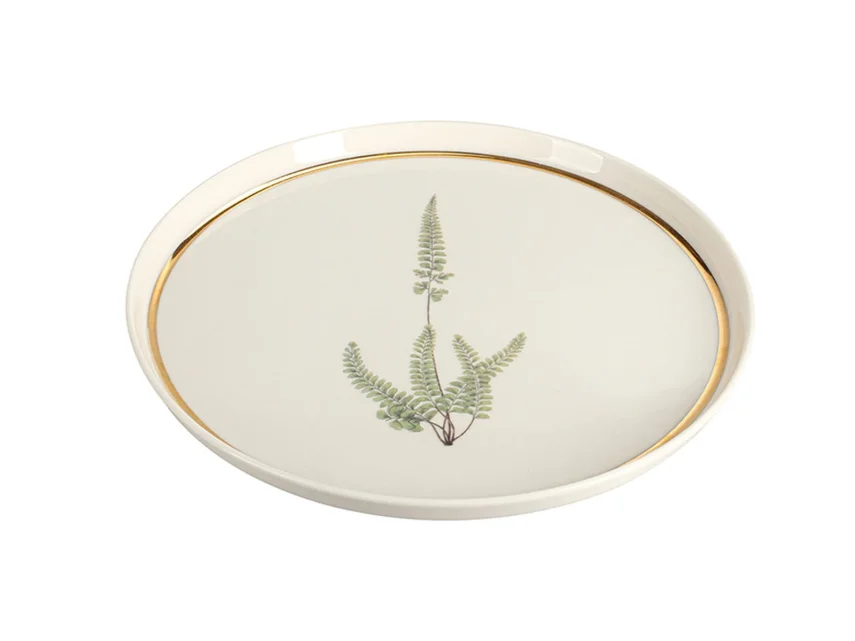 Porland Botanical Desen1 Düz Tabak 21cm - 2