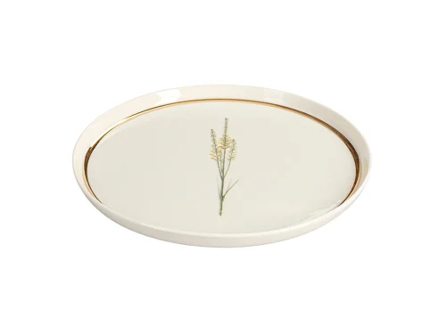 Porland Botanical Desen2 Düz Tabak 21cm - 2