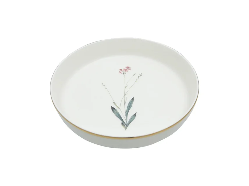 Porland Botanical Desen4 Çukur Tabak 19cm - 2