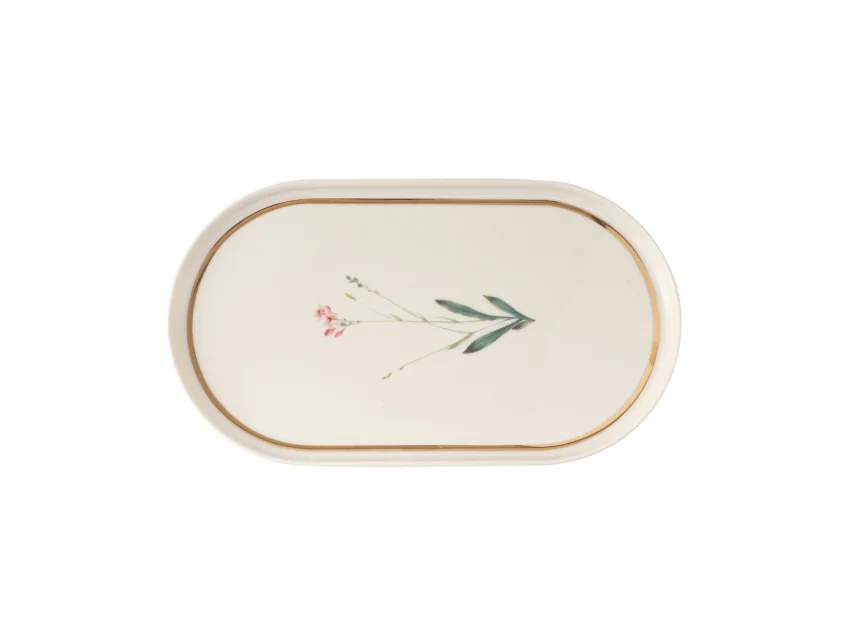 Porland Botanical Desen4 Kayık Tabak 28cm - 1