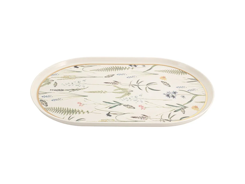 Porland Botanical Kayık Tabak 32cm - 2