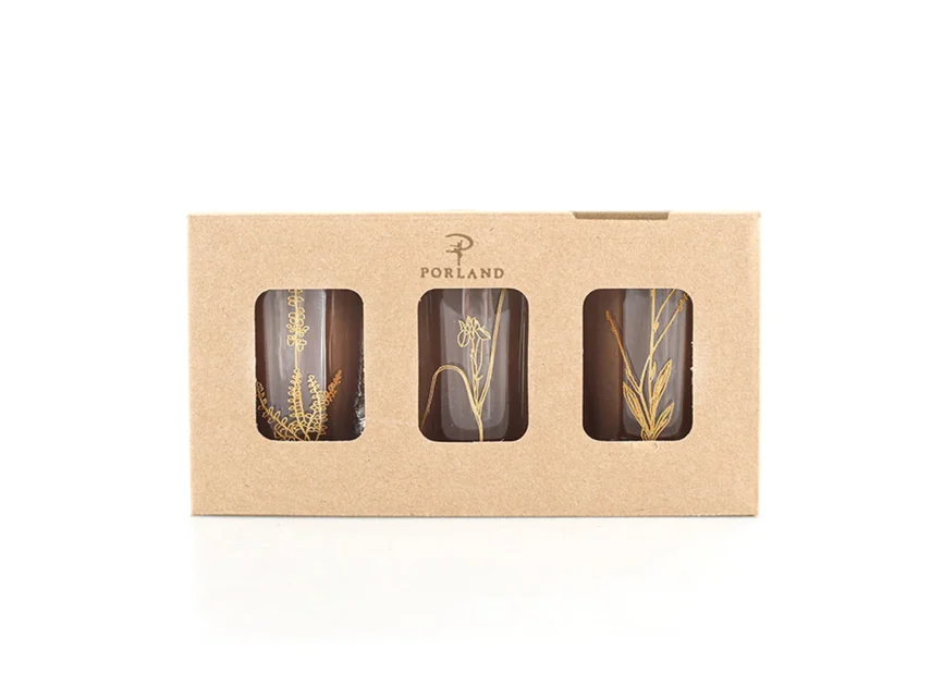Porland Botanical Mini 3 Kişilik Su Bardağı Takımı - 4