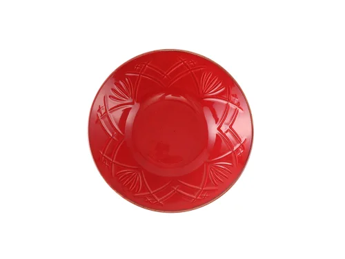 Porland Christina Kırmızı Çukur Tabak 20cm - PORLAND