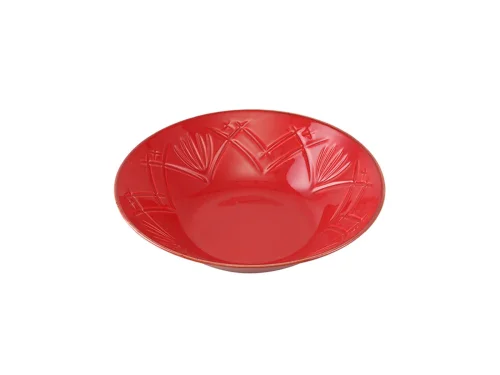 Porland Christina Kırmızı Çukur Tabak 20cm - 2