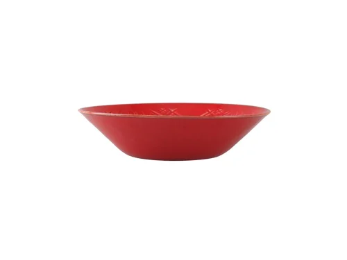 Porland Christina Kırmızı Çukur Tabak 20cm - 3