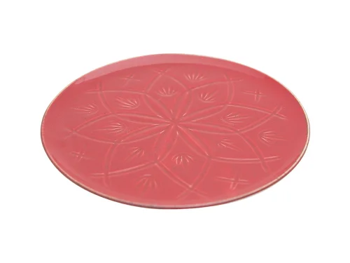 Porland Christina Kırmızı Düz Tabak 27cm - 2