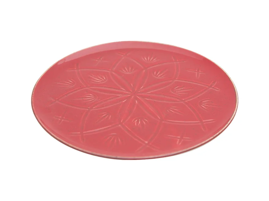 Porland Christina Kırmızı Düz Tabak 27cm - 2