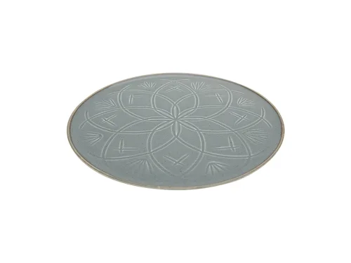 Porland Christina Koyu Gri Düz Tabak 21cm - 2