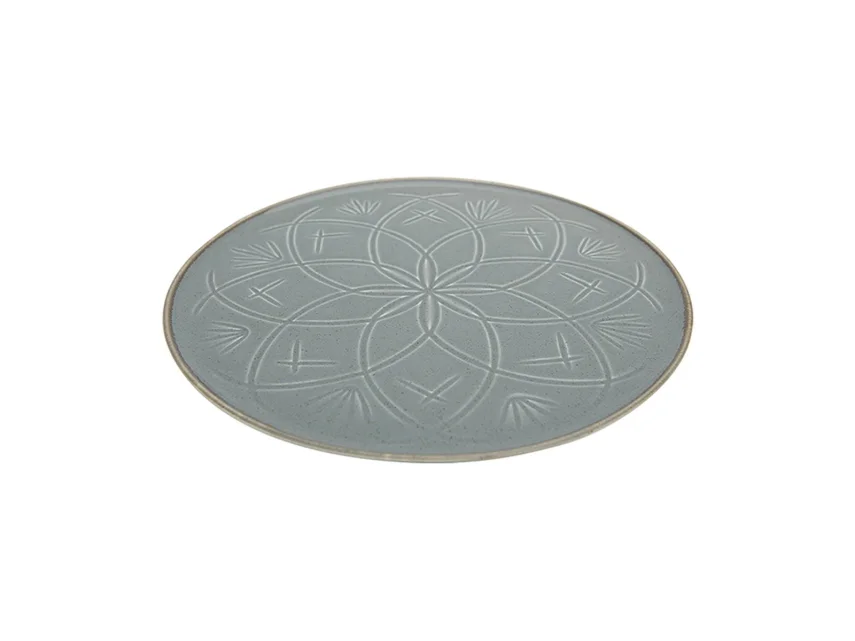 Porland Christina Koyu Gri Düz Tabak 21cm - 2