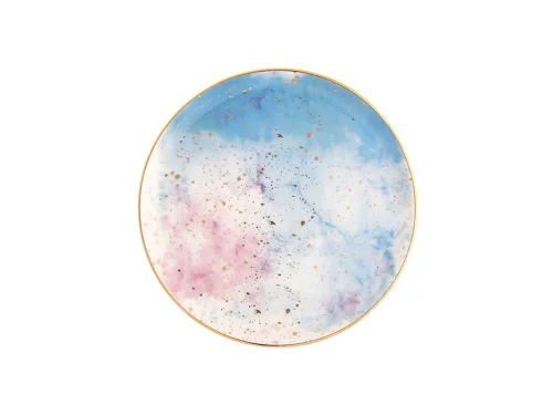 Porland Cosmos Desen5 Düz Tabak 17cm 6 adet - PORLAND