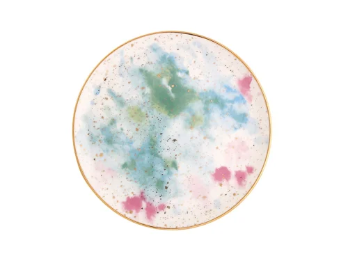 Porland Cosmos Desen6 Düz Tabak 20cm - PORLAND