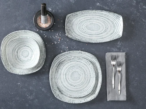 Porland Ethos Natura 27 Parça 6 Kişilik Yemek Takımı - PORLAND