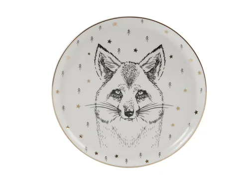 Porland Forest Fox Düz Tabak 20cm - PORLAND