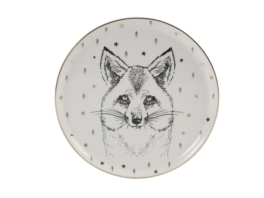 Porland Forest Fox Düz Tabak 20cm - 1