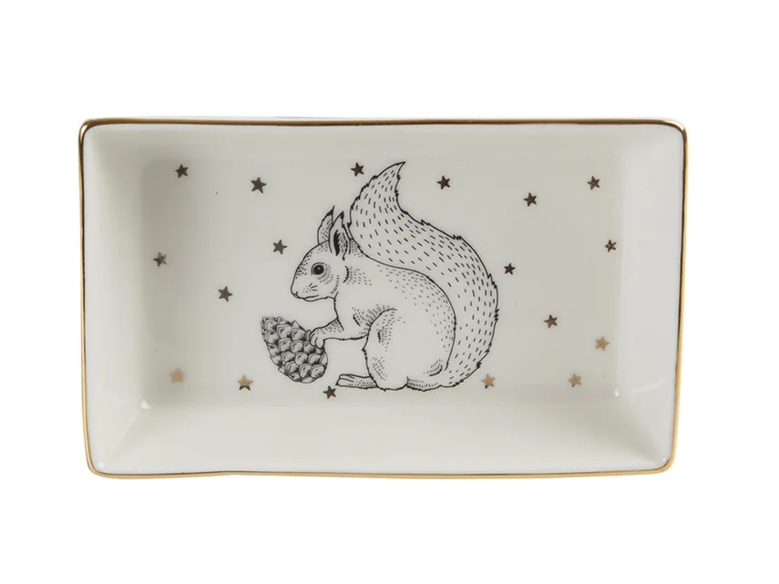 Porland Forest Squirrel Kahvaltı&Meze Tabağı 8x14cm - 1