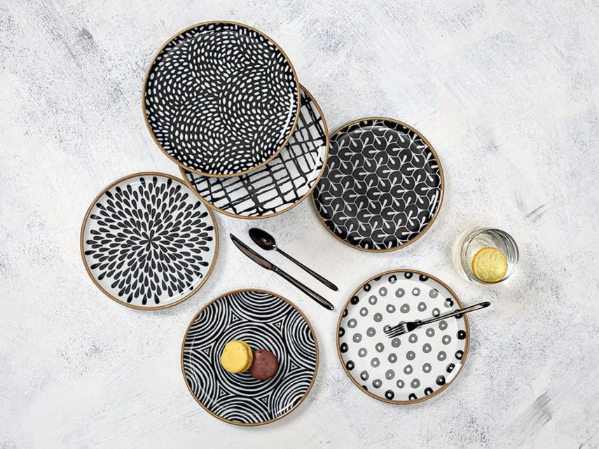 Porland Fractal 6 Kişilik Pasta Takımı 20cm - 1