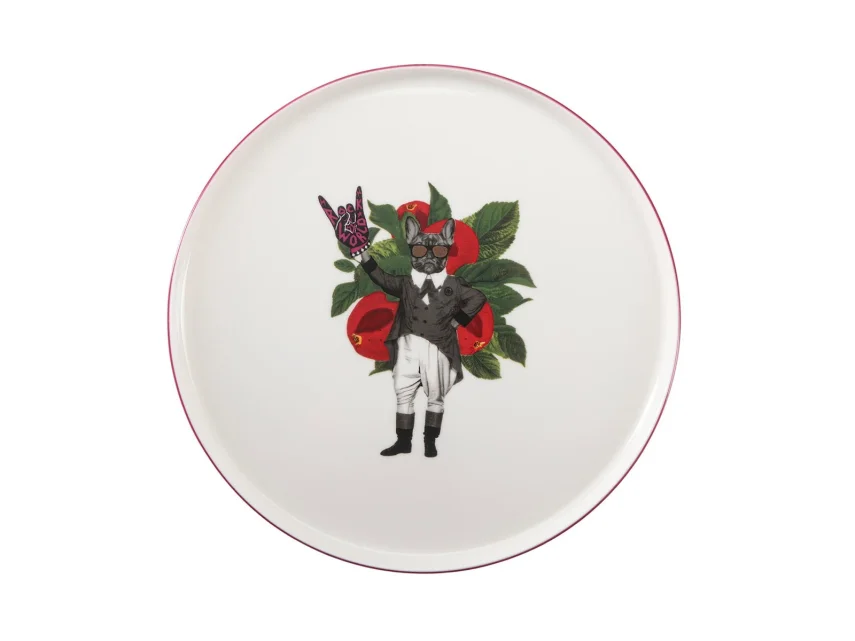 Porland Funky Desen2 Düz Tabak 27cm - 2