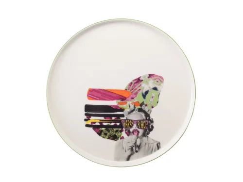 Porland Funky Desen3 Düz Tabak 27cm - 2