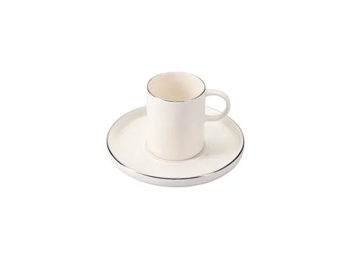 Porland Illusion Platin 2 Kişilik Kahve Takımı 90cc - 4