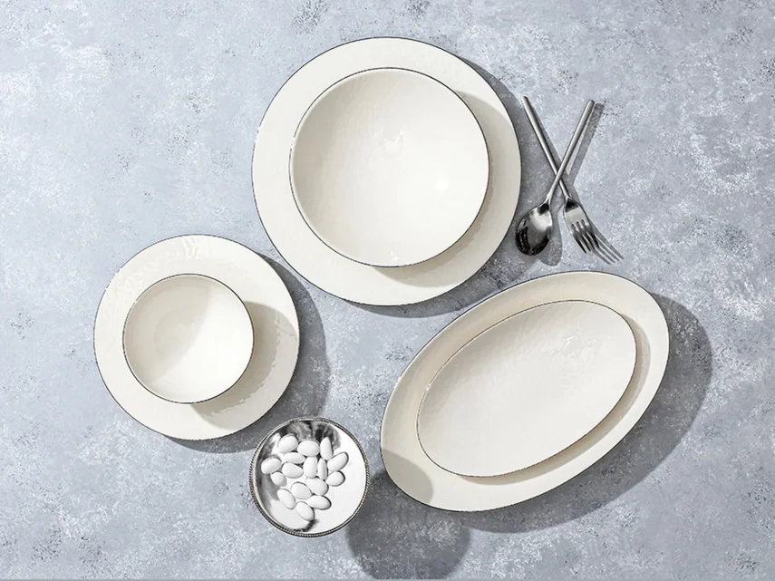 Porland Illusion Platin 27 Parça 6 Kişilik Yemek Takımı - 1