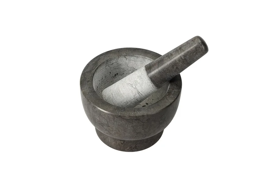 Porland Marble Kahverengi Mermer Havan 13 cm - 1