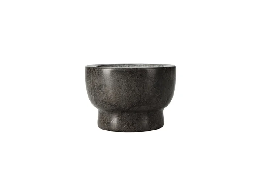 Porland Marble Kahverengi Mermer Havan 13 cm - 4