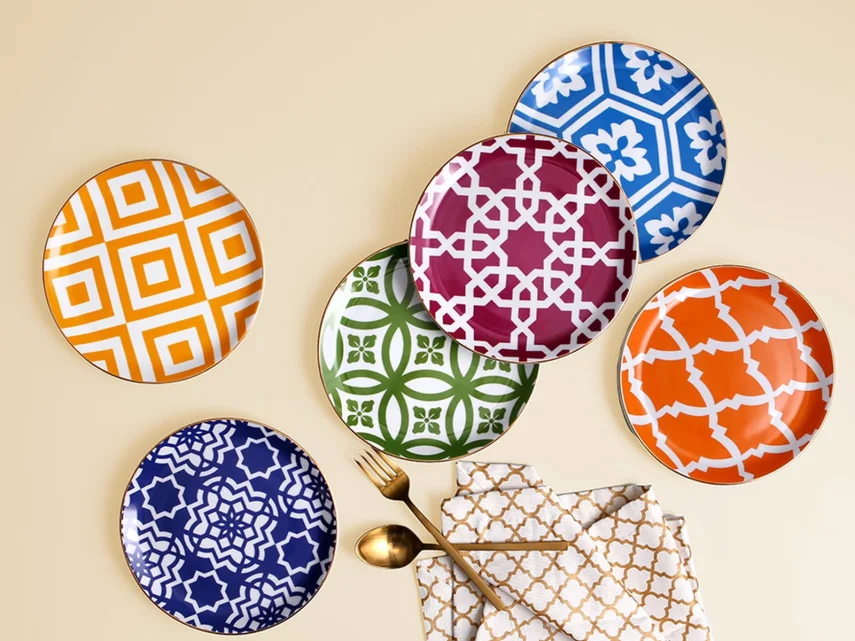 Porland Morocco 6 Kişilik Pasta Seti 17cm - 1