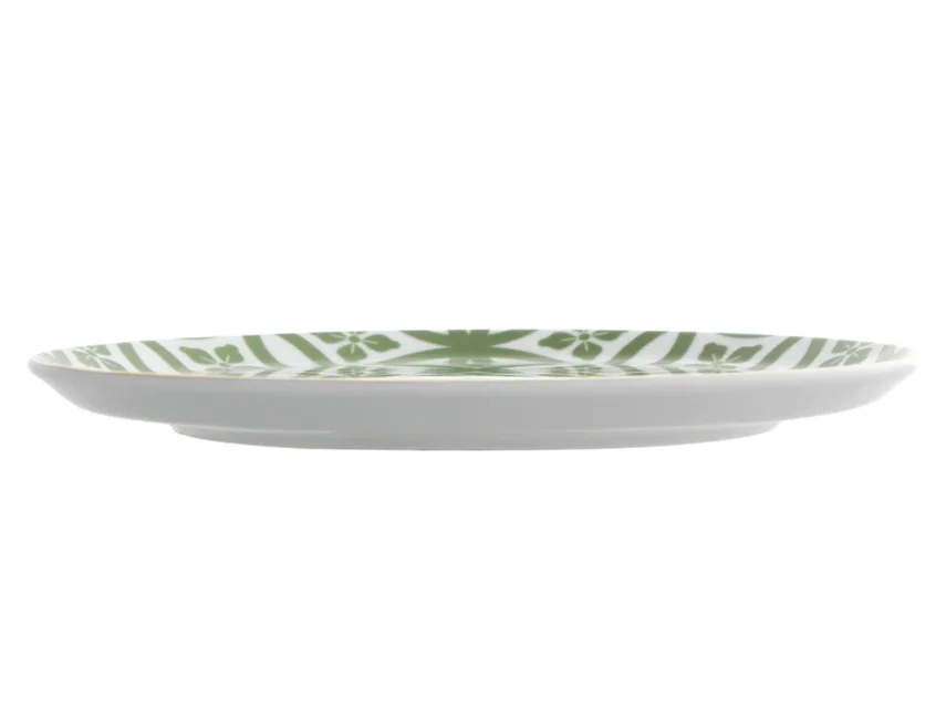 Porland Morocco Desen1 Yeşil Düz Tabak 24cm 6 Adet - 3