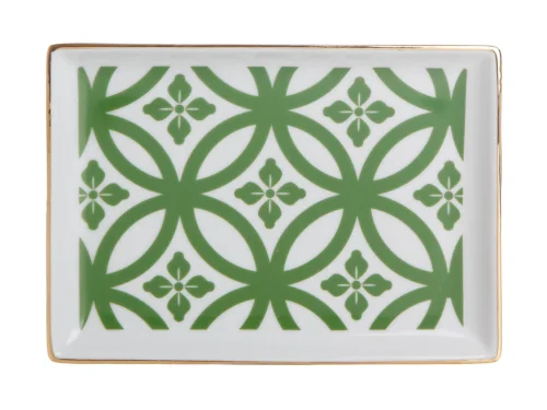 Porland Morocco Desen1 Yeşil Kahvaltı Tabağı 18cm - PORLAND