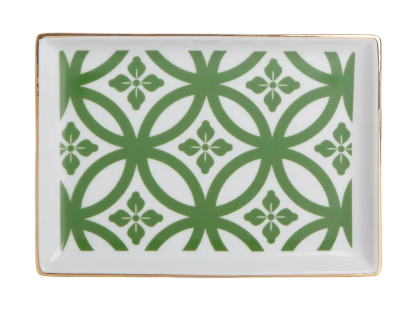 Porland Morocco Desen1 Yeşil Kahvaltı Tabağı 18cm - 1