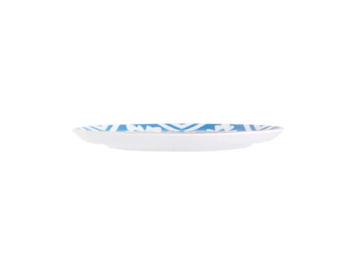 Porland Morocco Desen2 Mavi Düz Tabak 20cm - 3