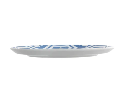 Porland Morocco Desen2 Mavi Düz Tabak 24cm 6 Adet - 3