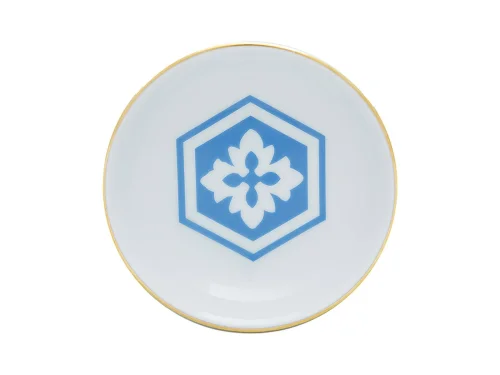 Porland Morocco Desen2 Mavi Mini Kase 10cm - PORLAND
