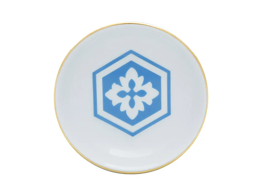 Porland Morocco Desen2 Mavi Mini Kase 10cm - 1