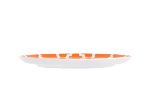 Porland Morocco Desen3 Turuncu Düz Tabak 20cm 6 adet - 3